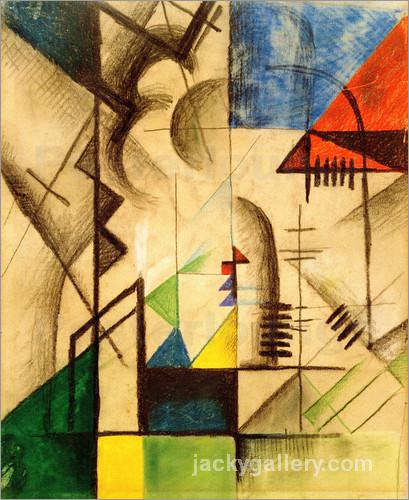 Abstract Shapes, August Macke painting